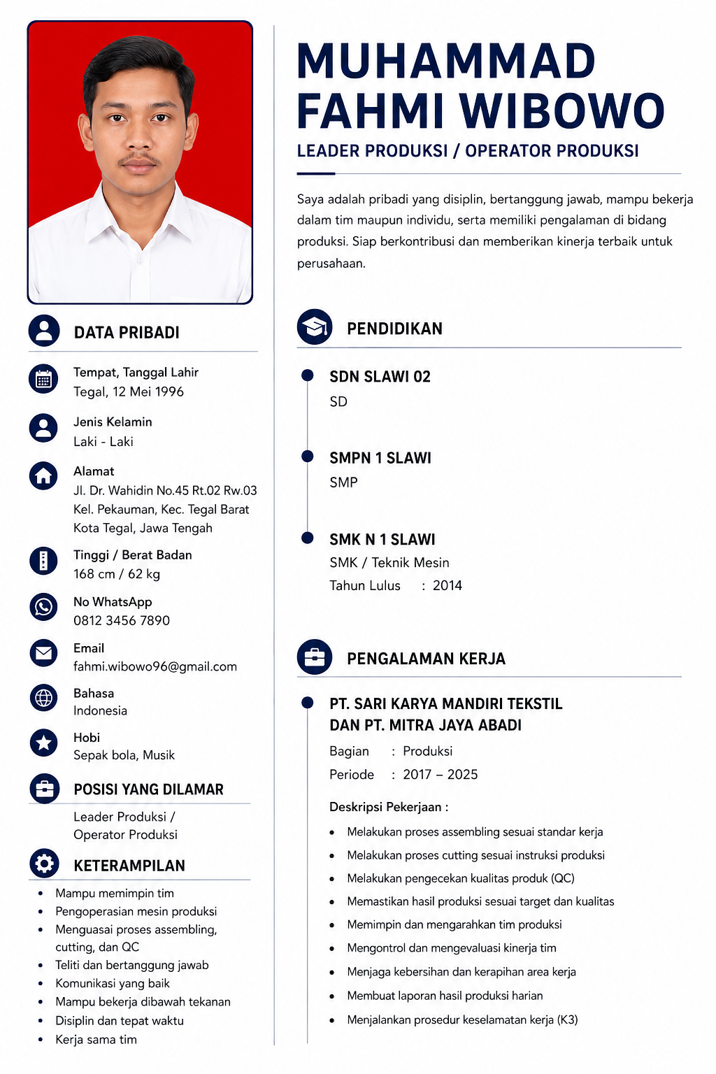 CV ATS Profesional